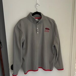 Gray and Red women's Sweater